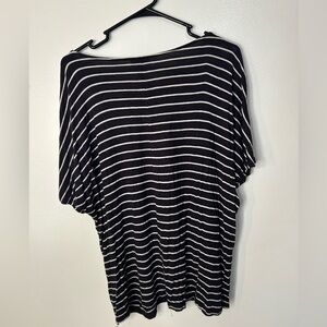 Jones Black & White Striped Tee